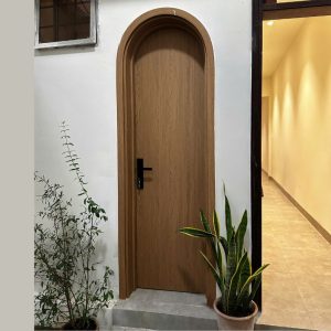mẫu cửa vòm nhựa vân gỗ đẹp