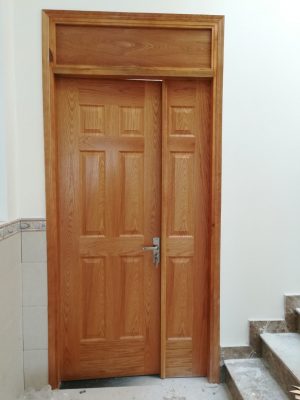 cửa gỗ hai cánh lệch