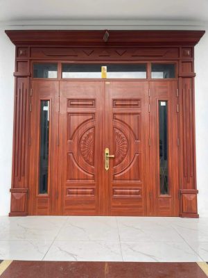 Cửa Chính Thép Vân Gỗ Tại Đắk Lắk
