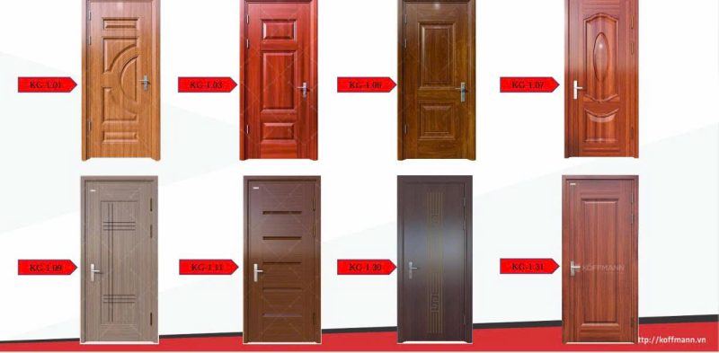 Cửa Thép Vân Gỗ Chống Cháy 