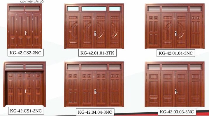 Cửa Thép Vân Gỗ Chống Cháy 