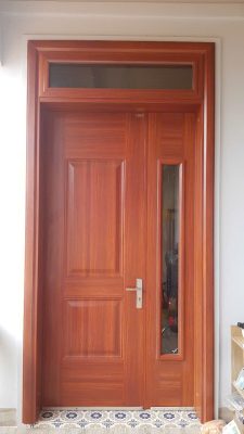 Cửa chính thép vân gỗ tại Đắk Lắk